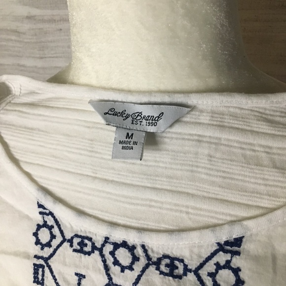 Lucky Brand Embroidered Tee - Picture 3 of 3
